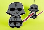 Niedlicher Darth Vader – Plotter freebie, free printable und Video Tutorial – Für Fans