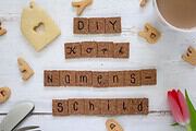 DIY Namensschilder aus Kork