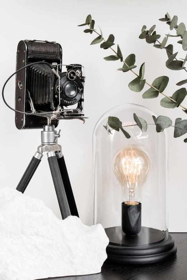 GLASGLOCKE: EDISON LEUCHTE