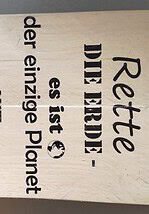 Holzfliesen / Schilder
