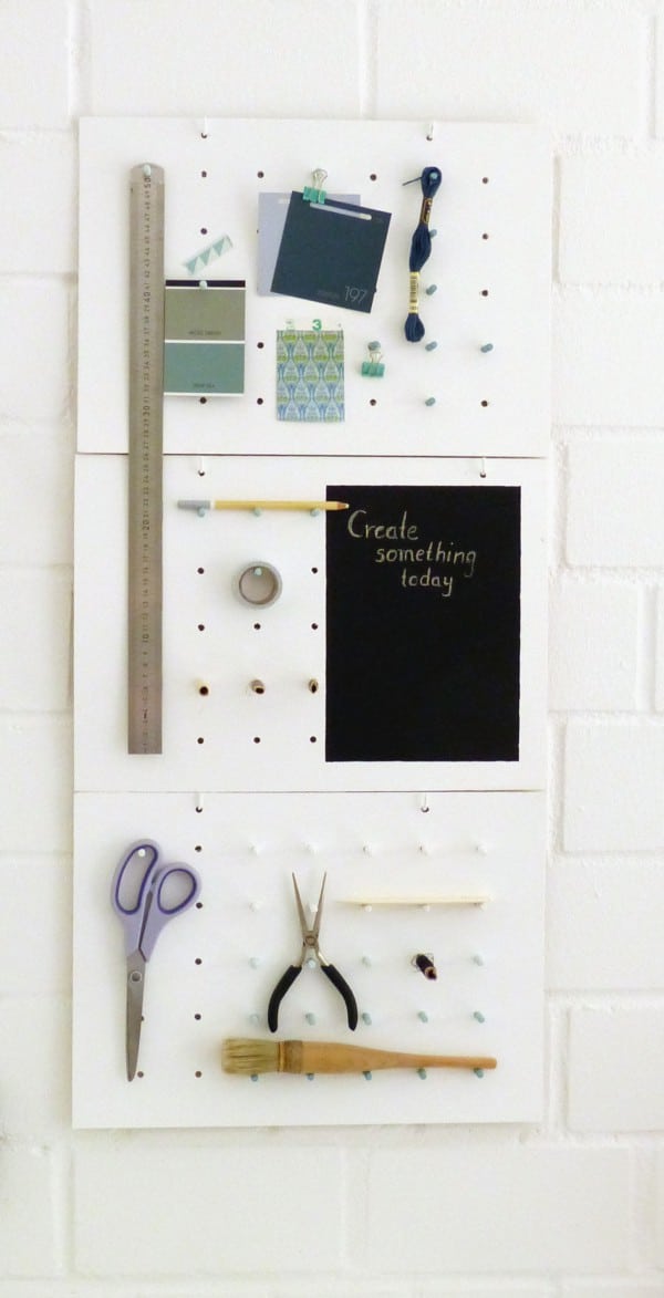 Moodboard, Deko, Aufbewahung - Pegboard-Wand zum Selbermachen