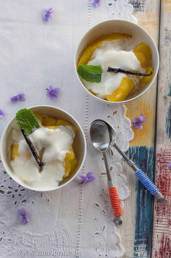 Karamellisierte Ananas mit Vanillejoghurt - HANDMADE Kultur