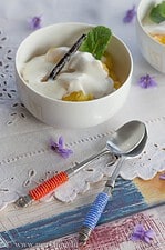 Karamellisierte Ananas mit Vanillejoghurt