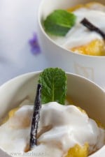 Karamellisierte Ananas mit Vanillejoghurt