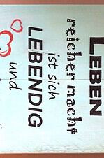 Holzfliesen / Schilder