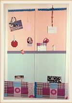 Memoboard aus alten Keilrahmen