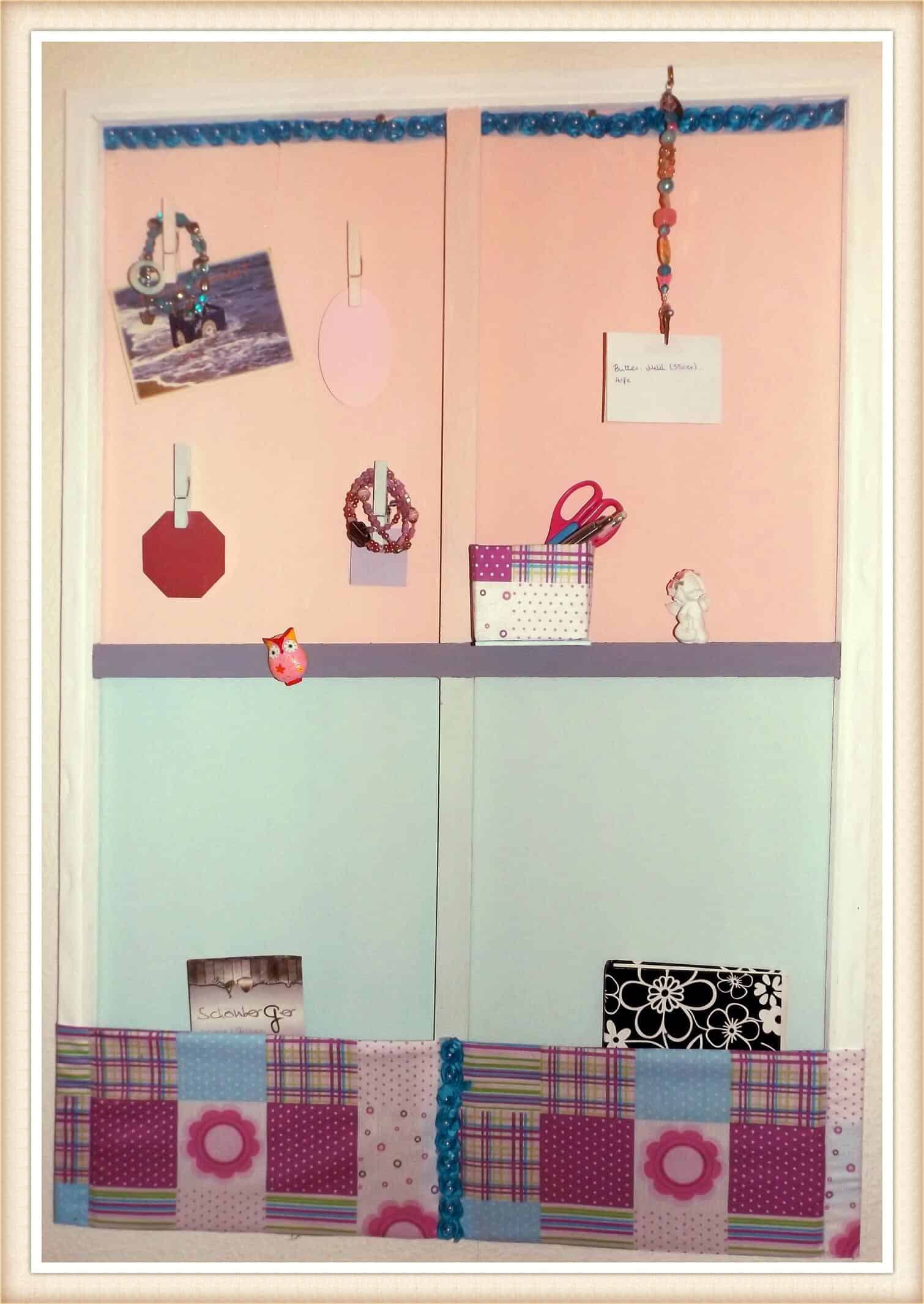 Memoboard aus alten Keilrahmen