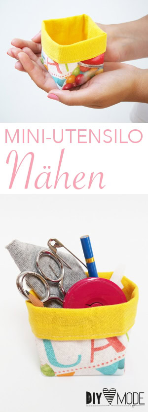 Mini-Utensilo nähen mit Schnittmuster