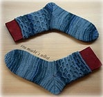 Socken im Morgentau