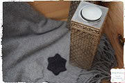 Wolldecke pimpen – ganz easy mit Nadelfilzen
