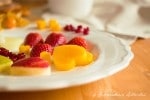 Vanille-Waffeln nach Mamas Rezept und herziges Obst