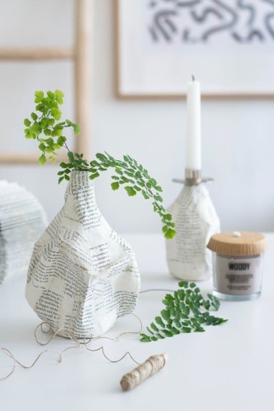 Einfach und individuell: Pappmaché Vasen