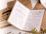 Hochzeitseinladungen aus Kraftpapier – Inkl Vorlage