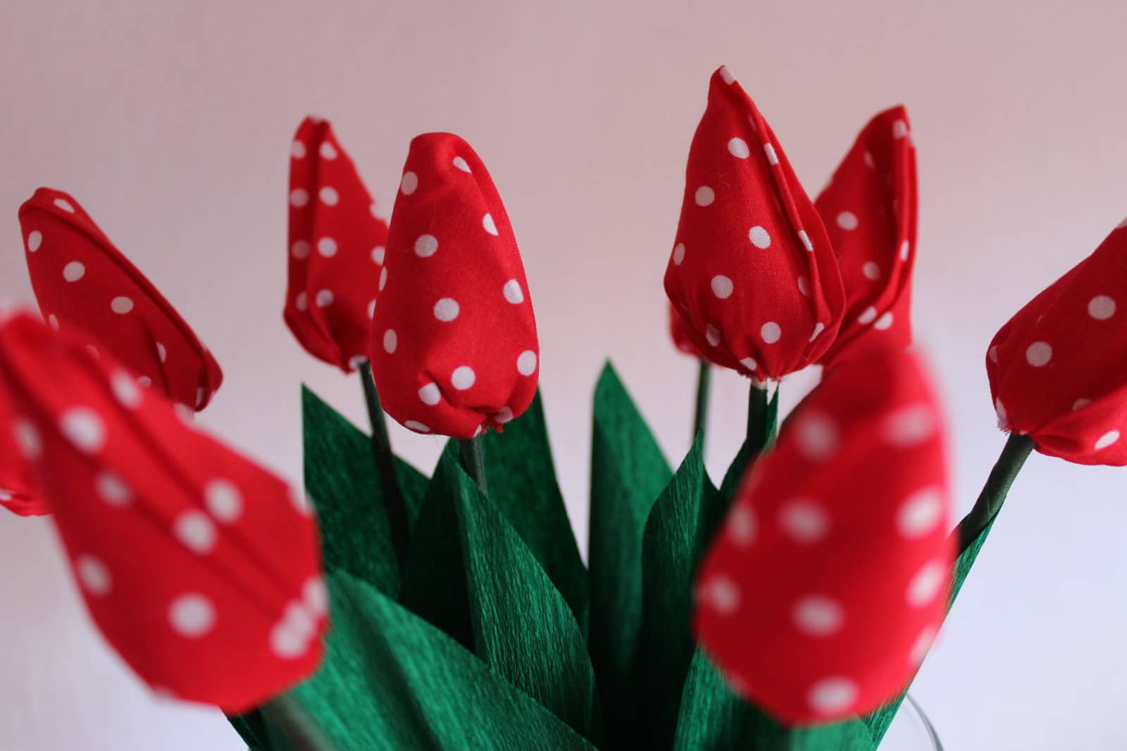 Tulpen aus Stoff nähen