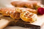 Vanille-Waffeln nach Mamas Rezept und herziges Obst