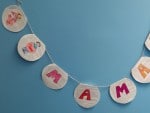 Karten und Girlande zum Muttertag basteln
