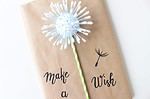 DIY Geschenkverpackung: Pusteblume