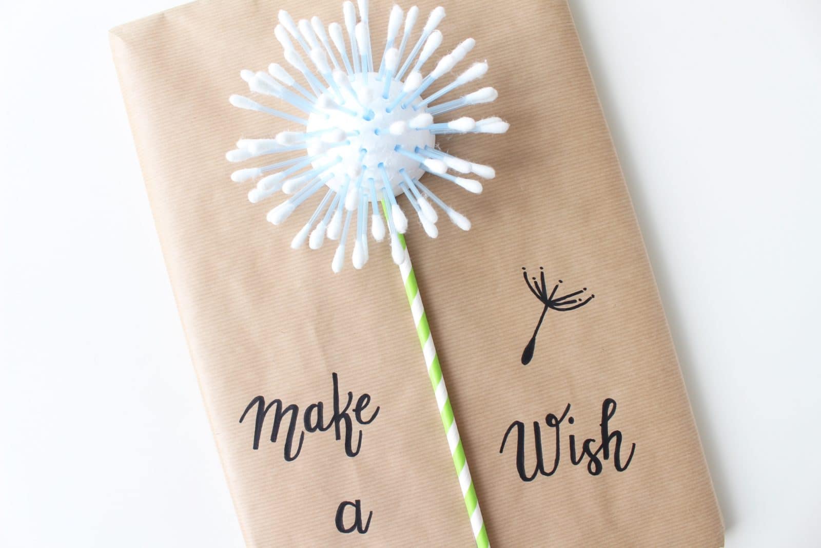DIY Geschenkverpackung: Pusteblume