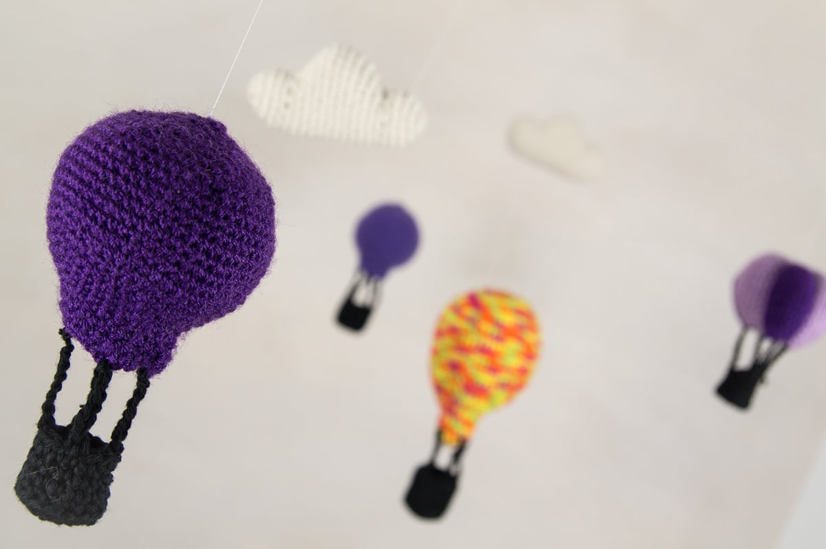 Häkelprojekt Heißluftballons & Wolken
