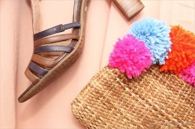 Clutch mit Pom Pons aufpeppen