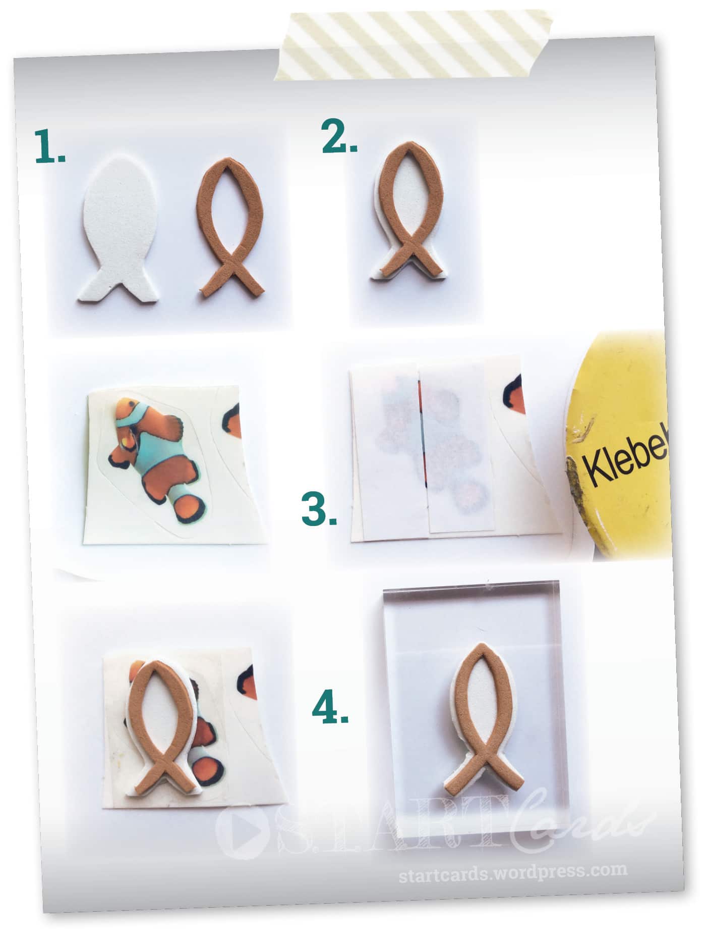 DIY – Selbsthaftende Stempel aus Moosgummi