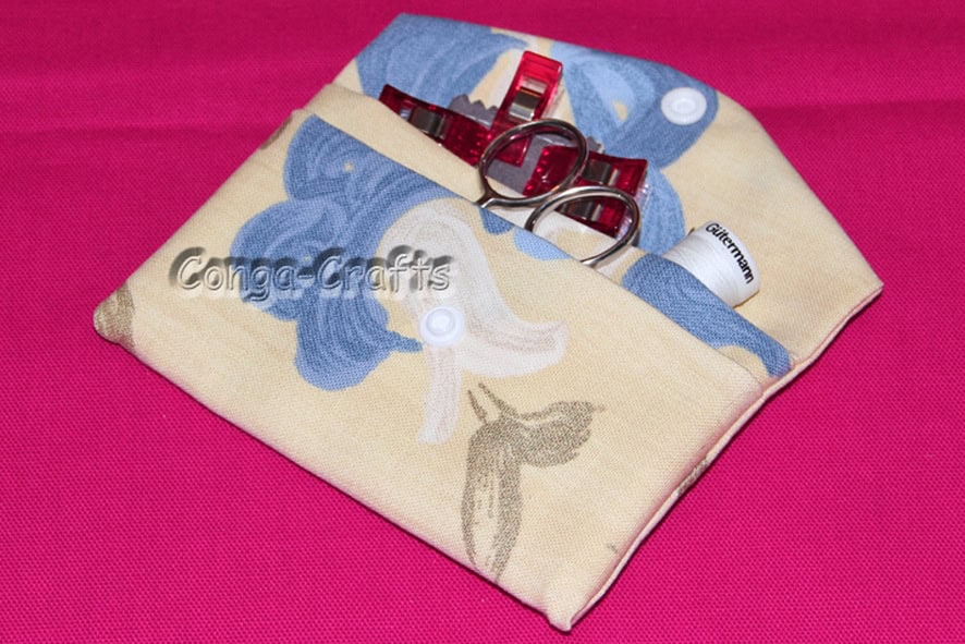 Tasche aus 1 Stück Stoff mit Innenfach oder Außenfach oder …