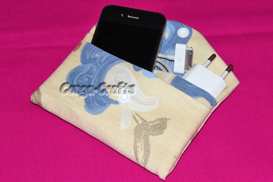 Tasche aus 1 Stück Stoff mit Innenfach oder Außenfach oder …