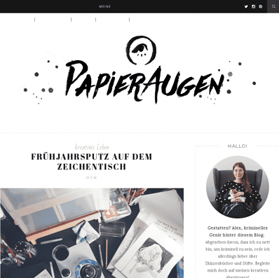 Papieraugen.de - Skizzenbuch-Liebe, Illustration & Kreativität