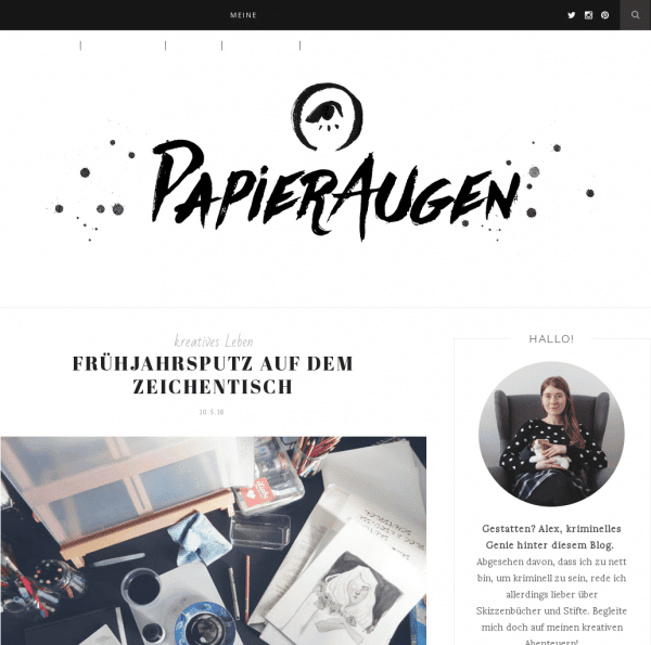 Papieraugen.de – Skizzenbuch-Liebe, Illustration & Kreativität