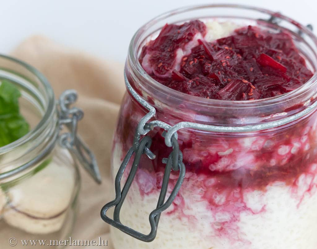 Rhabarber-Himbeeren-Milchreis
