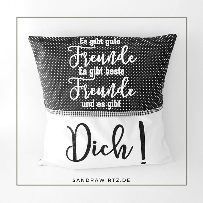 Kissenhülle – Es gibt gute Freunde…