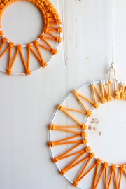 DIY – Macramee Monde in Ombré Färbung
