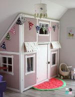 DIY – Ein Hausbett im Kinderzimmer – #chellisrainbowroom – mit extra Funktion