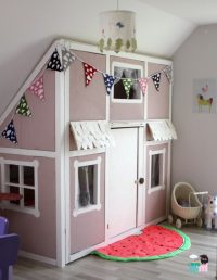 DIY – Ein Hausbett im Kinderzimmer – #chellisrainbowroom - mit extra Funktion