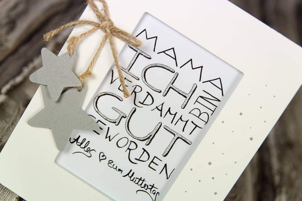 Muttertagsgeschenk –  sag’s mit einem Handlettering