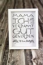 Muttertagsgeschenk –  sag’s mit einem Handlettering