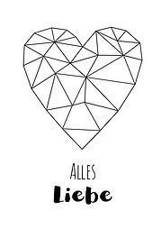 Geometrische Muttertagskarte