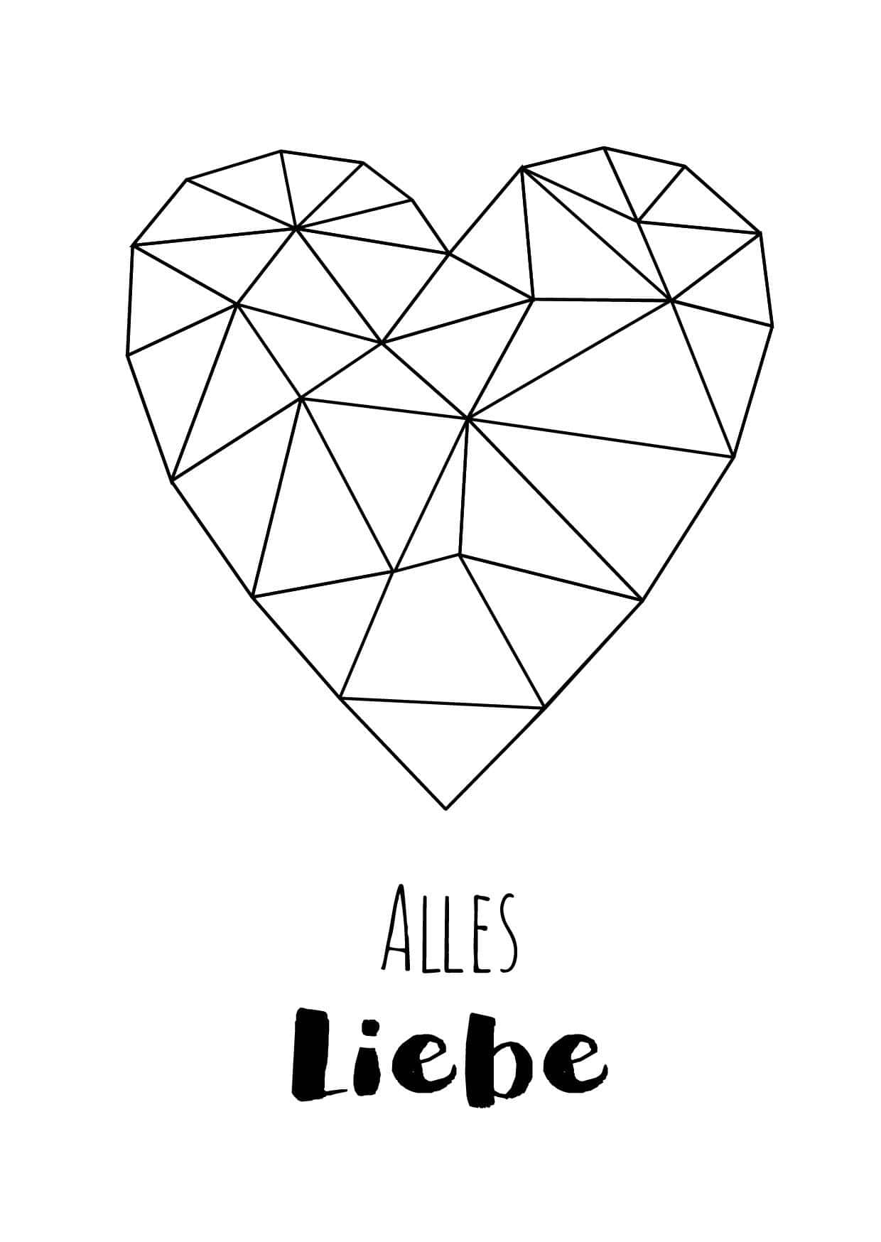 Geometrische Muttertagskarte