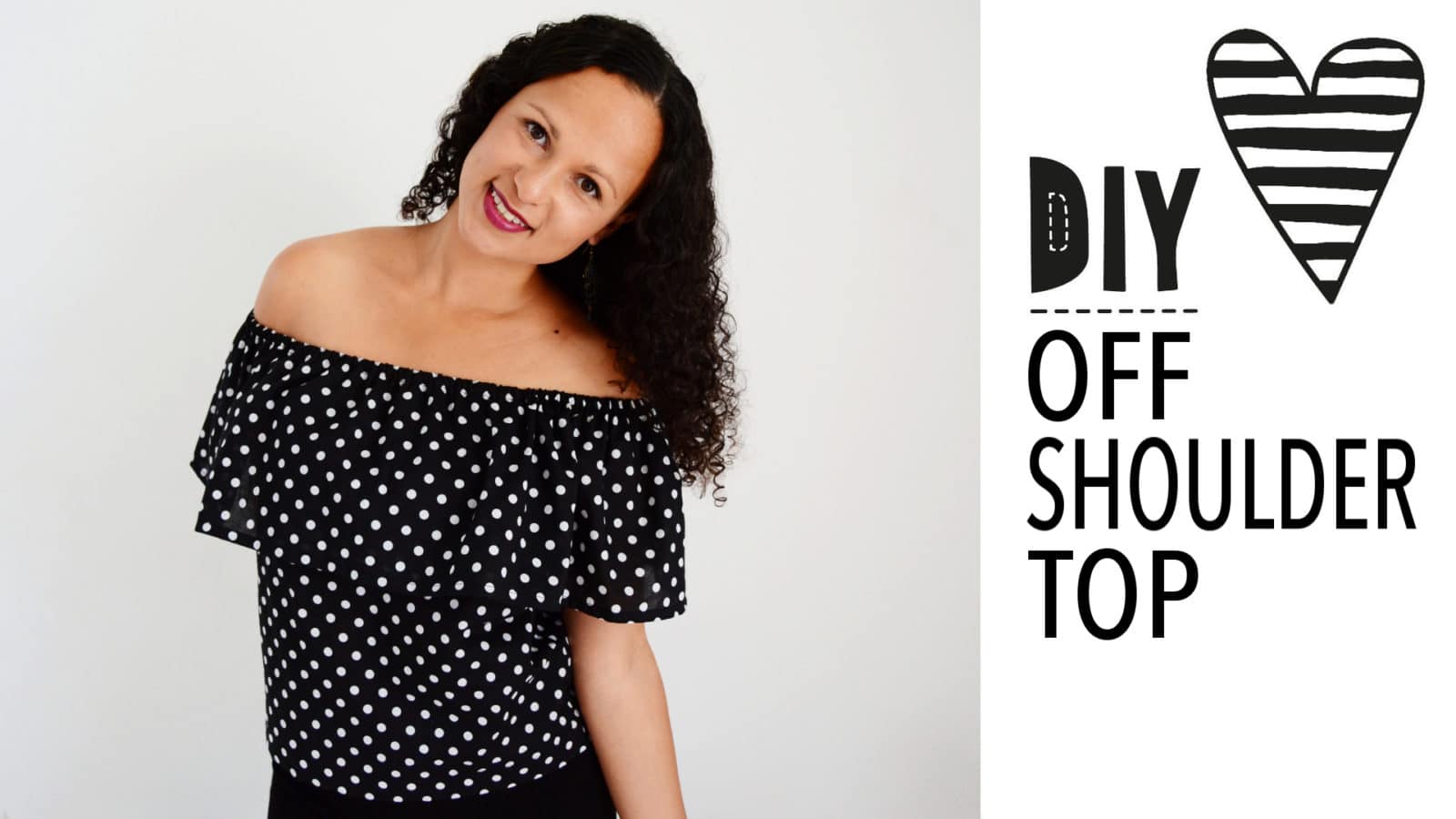 Off Shoulder Top nähen / Video-Anleitung