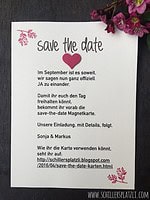 Save the Date Magnetkarte