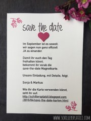 Save the Date Magnetkarte