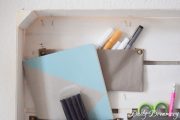 DIY-Wandutensilo aus einer Obstkiste