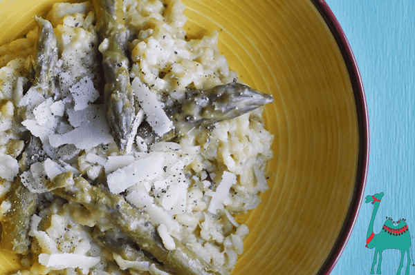 Grüner Spargel Risotto