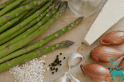 Grüner Spargel Risotto