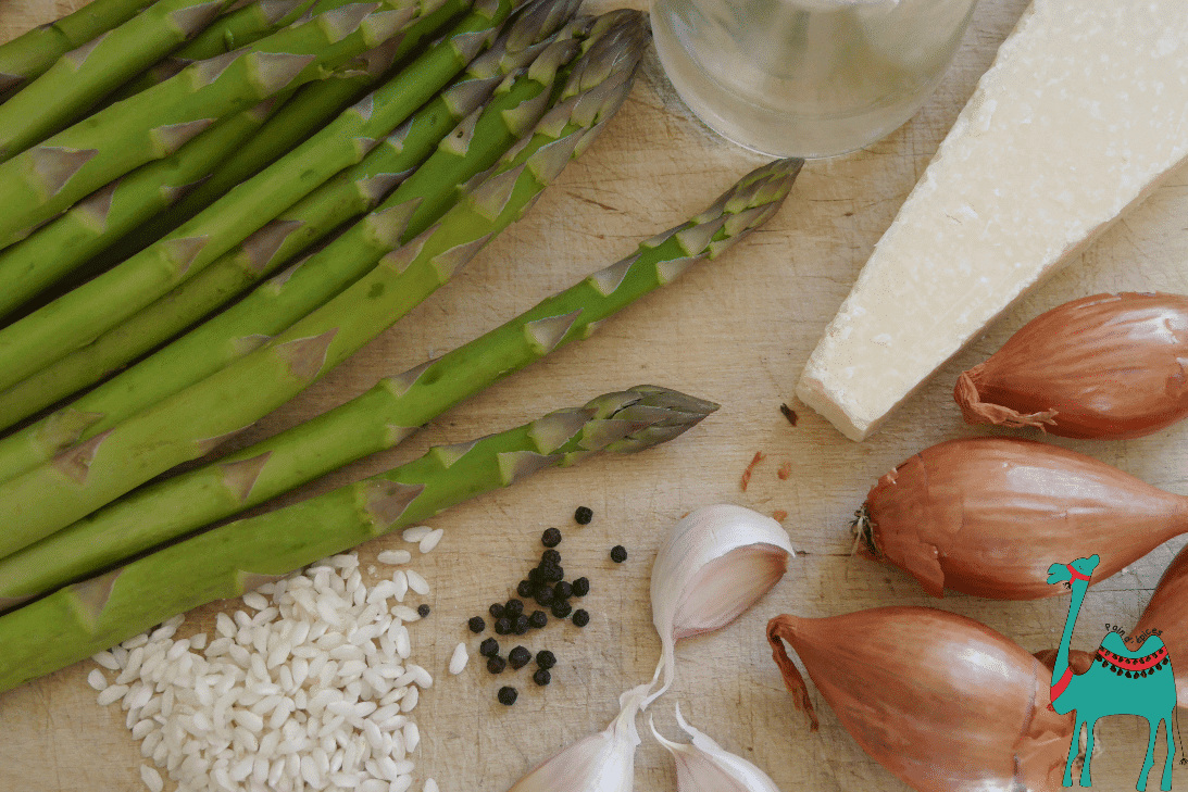 Grüner Spargel Risotto