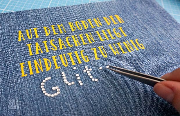 Stoffkarten aus Jeans nähen