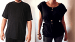 Aus einem Herrenshirt wird ein Damenoberteil