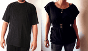 Aus einem Herrenshirt wird ein Damenoberteil