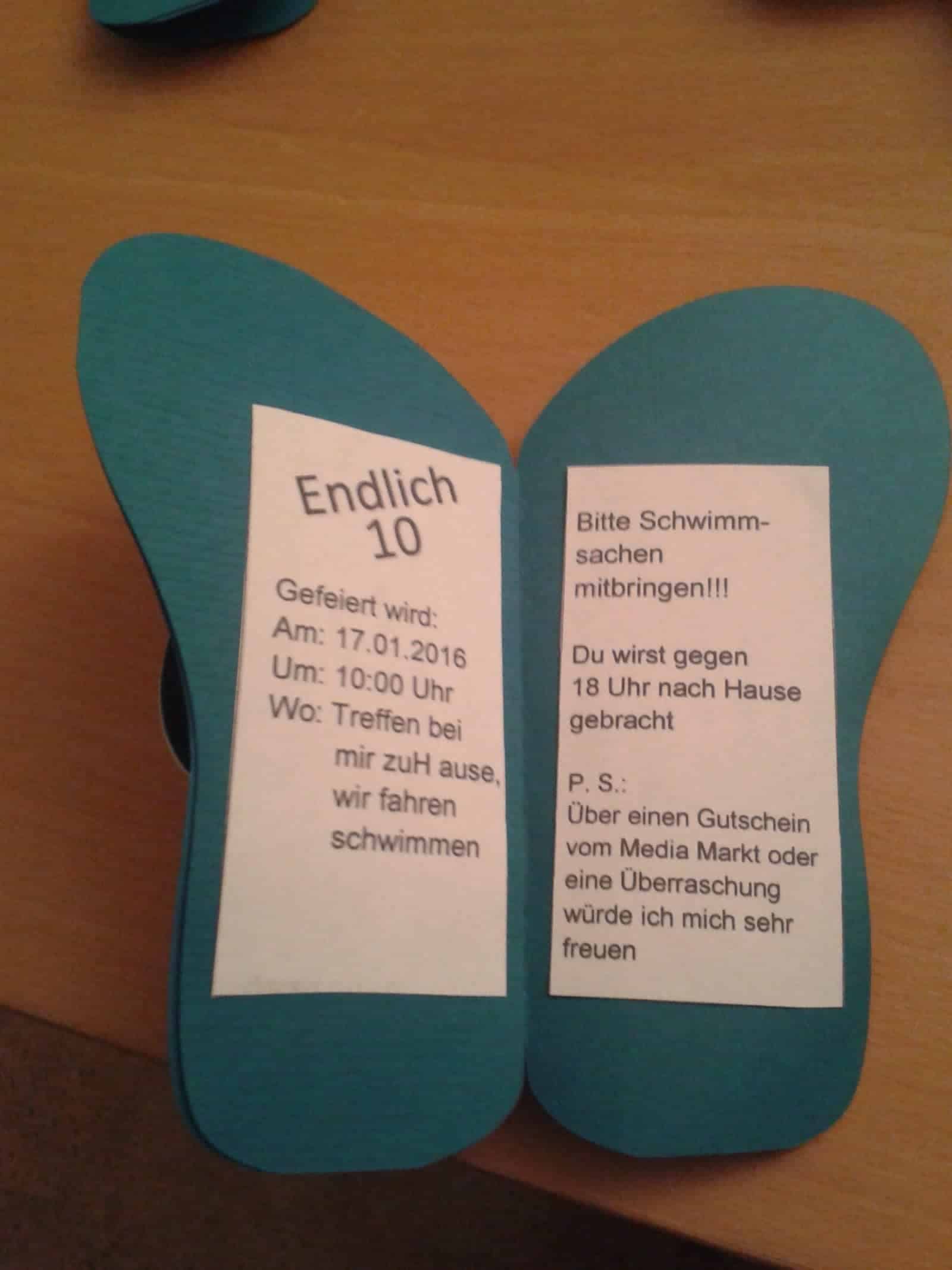 Einladungen zum Geburtstag im Schwimmbad