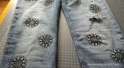 Jeans bestempeln